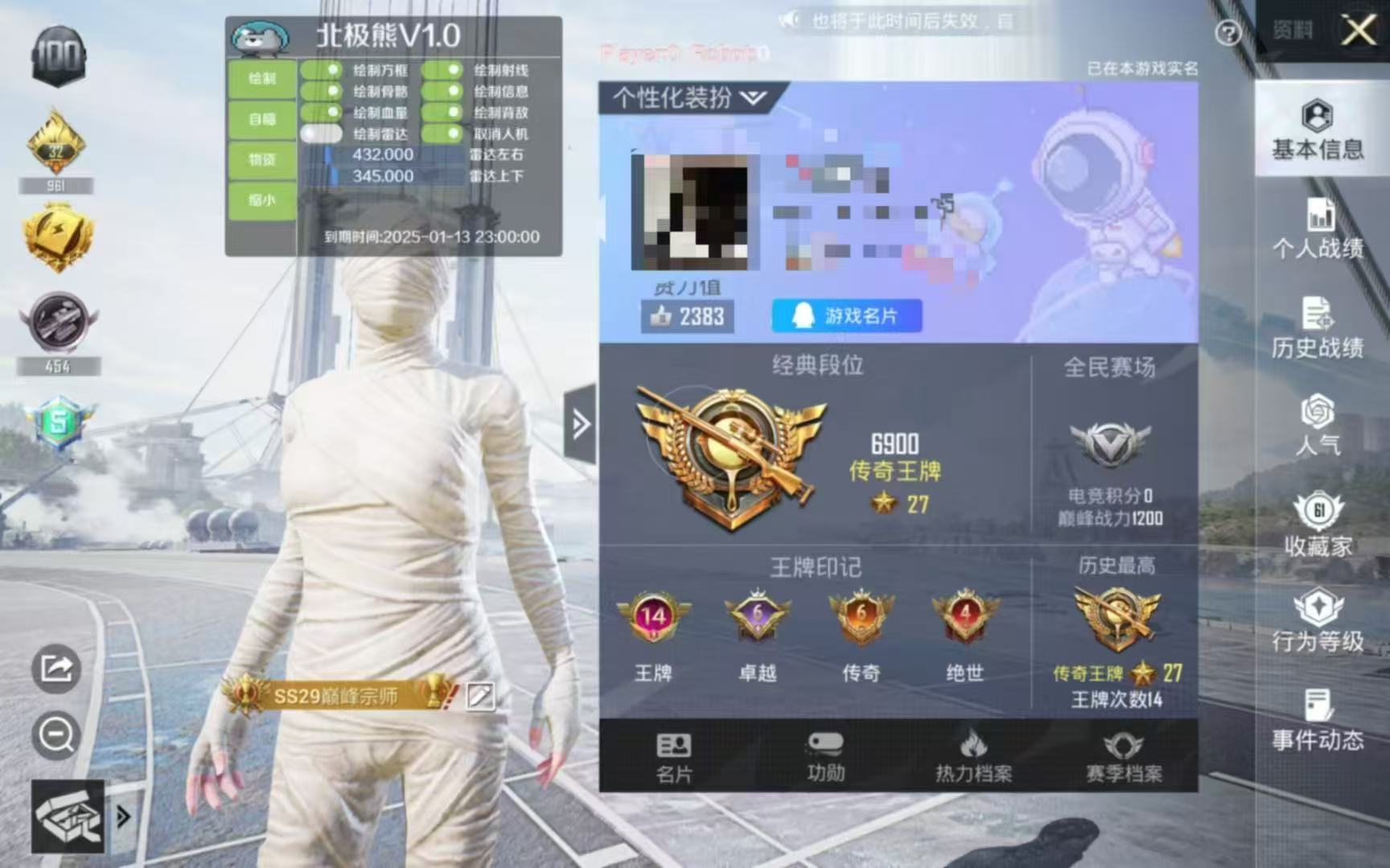 为什么要开和平精英辅助?